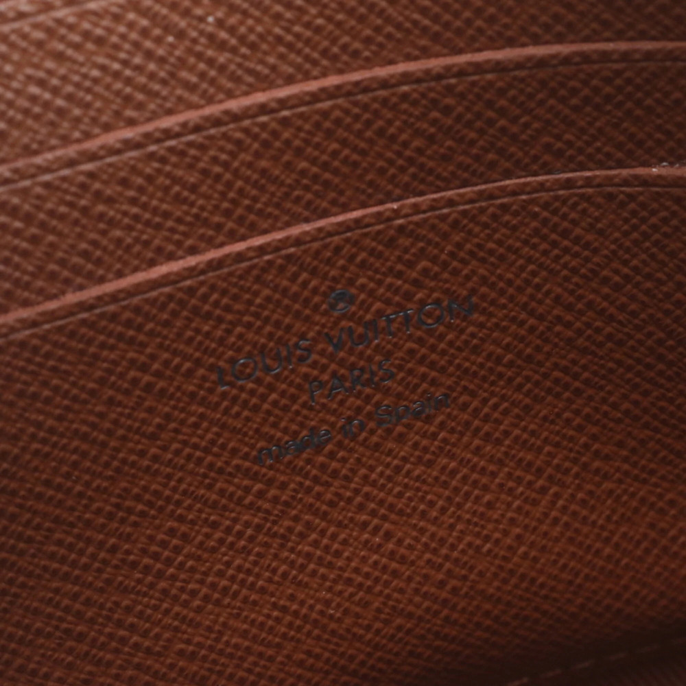 LOUIS VUITTON Authentic Brown Monogram Leather Pouch - Picture 8 of 9